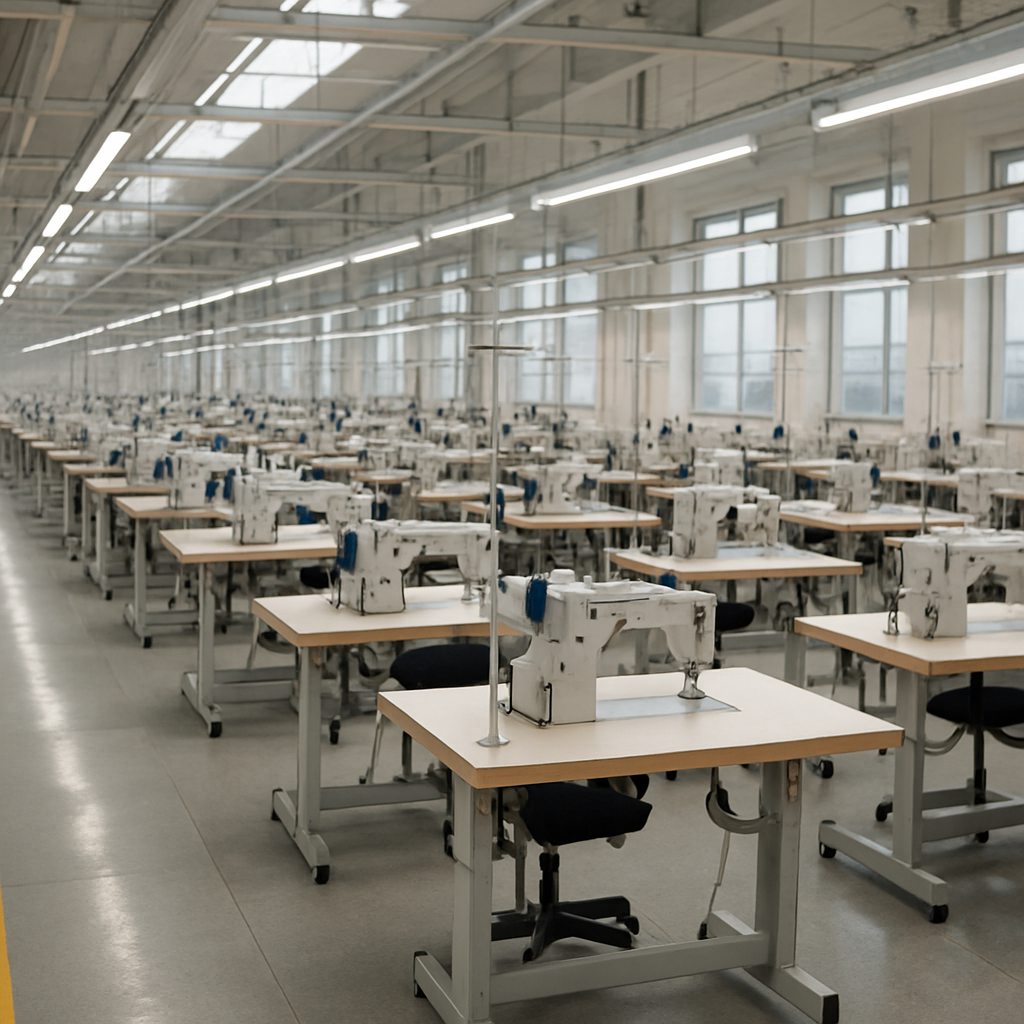 Modern garment manufacturing facility
